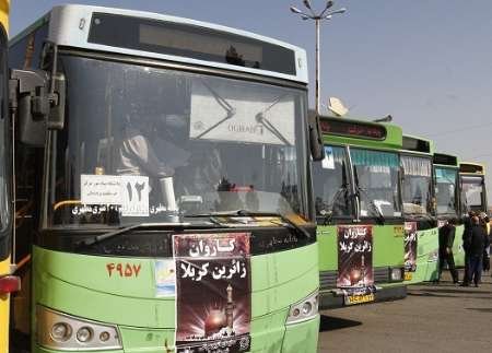 بسیج ناوگان حمل ونقل خوزستان برای انتقال زائران اربعین ازچذابه