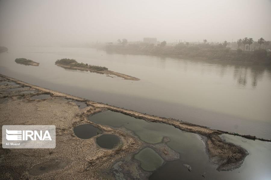 گرد و خاک در راه خوزستان