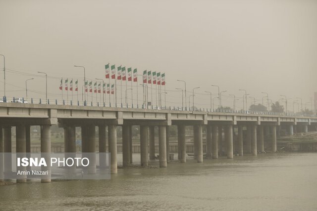 هشدار نارنجی تداوم گرد و خاک در خوزستان